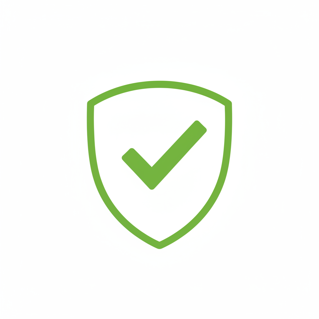 Shield with checkmark icon representing background checked